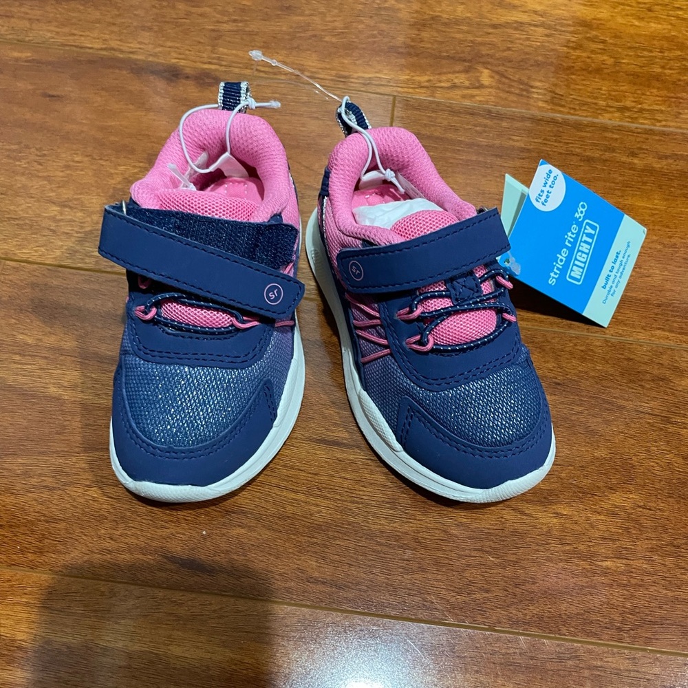 Stride Rite Kids' Sneakers in Navy and Pink